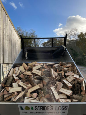 1 cubic metres of logs in a truck